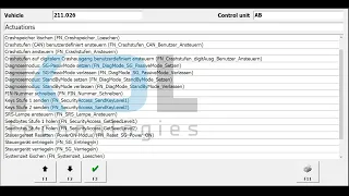 Locking and unlocking the airbag control unit Mercedes - Flashing SRS warning - DAS