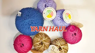 yarn haul and review | online yarn/wool | Crosia and jewel art