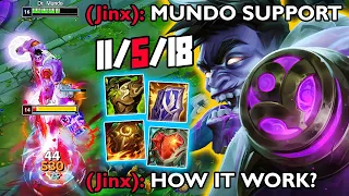 DR. MUNDO IS THE STRONGEST SUPPORT IN LEAGUE (MOST DAMAGE DEALT)