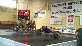 MARCIN DOŁĘGA DRUŻYNOWE MISTRZOSTWA POLSKI W PODNOSZENIU CIĘŻARÓW- SIEDLCE 2009