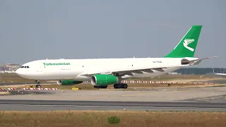 Turkmenistan Airlines Airbus A330 243P2F EZ F430 Plane Spotting Frankfurt Airport