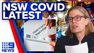 Some NSW restrictions return, rapid test self-reporting introduced | Coronavirus | 9 News Australia