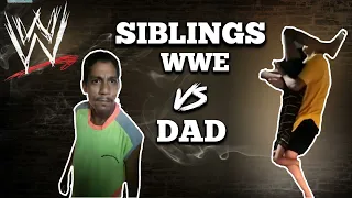 SIBLINGS WWE VS DAD | SHORT COMEDY VIINES | ft. coffin dance😂