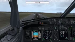 [P3D] PMDG 737NGX vRYR.eu Final Approach into AERSOFT DUBLIN X EIDW