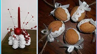 New Beautiful walnut shell Christmas ornaments craft & home decoration ideas