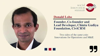 Social Innovation Summit 2019: Donald Lobo, Chintu Gudiya Foundation & Tech4Good