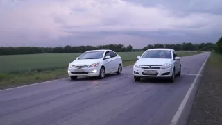 Hyundai Solaris 1.6 АТ vs Opel Astra 1.6 MT