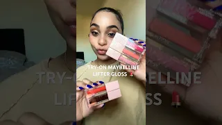 Try-on MAYBELLINE LIFTER GLOSS - CANDY DROP 💄 #makeup #tryon #beauty #shorts