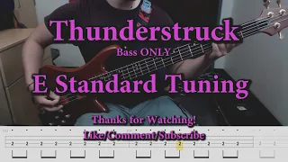 Thunderstruck - AC/DC (Bass ONLY Cover with Tabs)