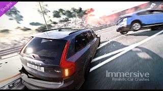 Immersive Realistic Car Crashes - Single #72 - BeamNG.Drive