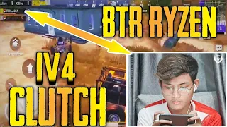 1V4 CLUTCH ⚡ BTR RYZEN 🔥 PUBG MOBILE / #btrryzen #Pubgmobile