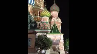 Kremlin Clock striking midnight