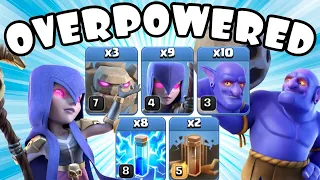 Ok... It's a bit OVERPOWERED! TH11 Golem Bowler Witch with Zap Quake | Best TH11 Attack Strategies