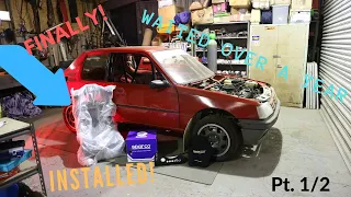 Peugeot 205 Rally car build Vlog 20 PT 1: How to install weld in seat rails for a racing seat?