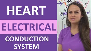 Heart Electrical Conduction System Animation ECG | Cardiac Conduction System Nursing