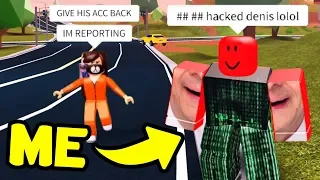 Pretending I got HACKED in Roblox..