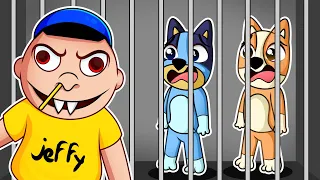 Bluey & Bingo ESCAPE EVIL Jeffy Prison!