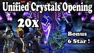 20 Unified Crystals + 6 Star Crystal Opening - Marvel Contest of Champions