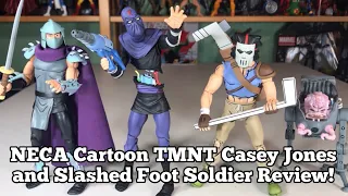 NECA Target Exclusive Cartoon TMNT Casey Jones and Slashed Foot Soldier 2-pack Review!