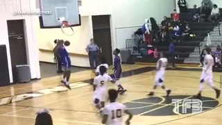 DUNK SHATTERS the BACKBOARD! High Schooler Isaiah Banks SHATTERS the Glass with his DUNK