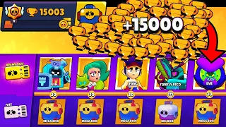 NONSTOP to 15000 TROPHIES Without Collecting BRAWL PASS! Brawl Stars