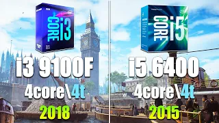 i3 9100F vs i5 6400 Test in 7 Games