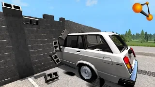 СКОРОСТНОЙ ПРЕДЕЛ! В КИРПИЧНУЮ СТЕНУ НА 600 КМ/Ч | BeamNG.drive