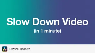 How to Slow Down Footage in DaVinci Resolve 19 | 1 Minute Tutorial