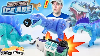 Dino Strike ICE AGE 5Surprise Frozen Tyrannosaurus Rex Collection Review