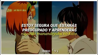 Gotoubun No Hanayome Season 2 Ending Hatsukoi // Sub Español + (lyrics AMV)