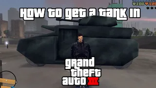 How to get a TANK in GTA 3 (every method)