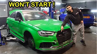 I BOUGHT THE CHEAPEST AUDI RS3 8V WITH A WRECKED ENGINE