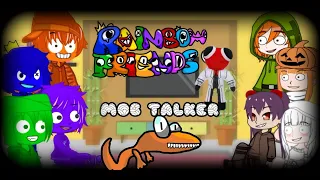 Rainbow Friends & 🌈 MOB Talker react to roblox 🤣 funny moments//Gacha//kakyne