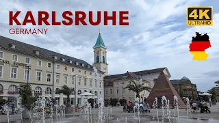 Karlsruhe, Germany: A walking tour in 2023 I  4K HDR