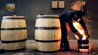 How Oak Barrels Are Made in Cooperages? (Mega Factories Video)