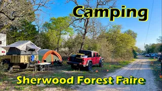 Camping at the Sherwood Forest Faire