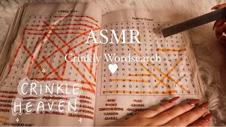 ASMR Crinkly Wordsearch pt. 2 | wet mouth sounds, inaudible whispering