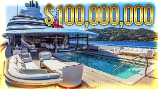 Inside $100,000,000 Brand New MEGAYACHT with 2 Swimming Pools