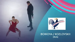 Boikova/Kozlovskii (RUS) | Pairs FS | Internationaux de France 2021  | #GPFigure