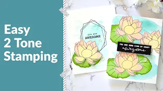 EASY 2 Tone Stamping | Take 2 With Therese!