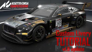 How To Create A Custom Livery In Assetto Corsa Competizione (version 1.8 update) - Tutorial (GIMP)