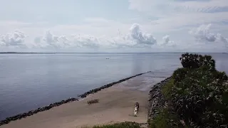 Vue Aérienne,Embouchure du Fleuve Congo