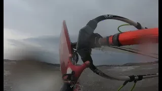 How (not) to waterstart in strong wind in 2 ' - Windsurf Tuto #1