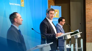 Pressekonferenz zur Corona-Pandemie (27. April 2021) - Bayern