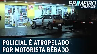 PM tem pernas amputadas após ser atropelado por motorista embriagado | Primeiro Impacto (11/05/2021)