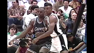 NBA On NBC - MVP Battle! David Robinson Takes On Shaq In The Alamodome! 1994