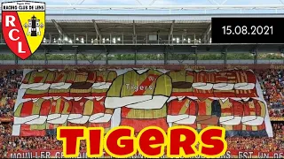 Big Choreo from RC Lens Fans(ultras) || RC Lens vs Saint-Etienne (15.08.2021)