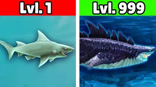 EVOLUINDO UM TUBARÃO ATÉ ELE VIRAR O REI DOS MARES! - Hungry Shark Evolution