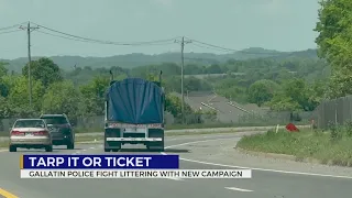 Tarp it or ticket: Gallatin police fight littering with new campaign