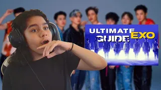 MY REACTION TO THE ULTIMATE GUIDE TO EXO | group history, storyline, and member info